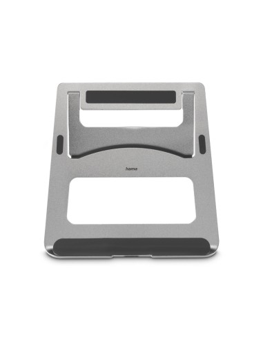 Hama Aluminium Soporte para ordenador portátil Plata 39,6 cm (15.6")