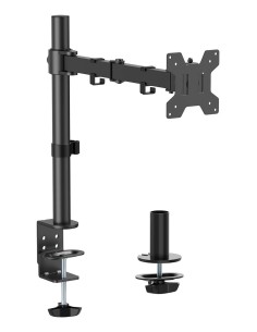 AISENS Soporte de mesa eco giratorio e inclinable para monitor/TV 10kg (3 Pivotes, 1 Brazos) de 17-32, Negro