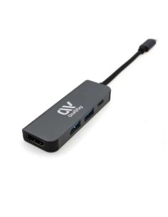 DOCK HUB ONEWAY USB-C 4 EN 1 HDMI 4K + 2SB 3.0 + USB-C GREY