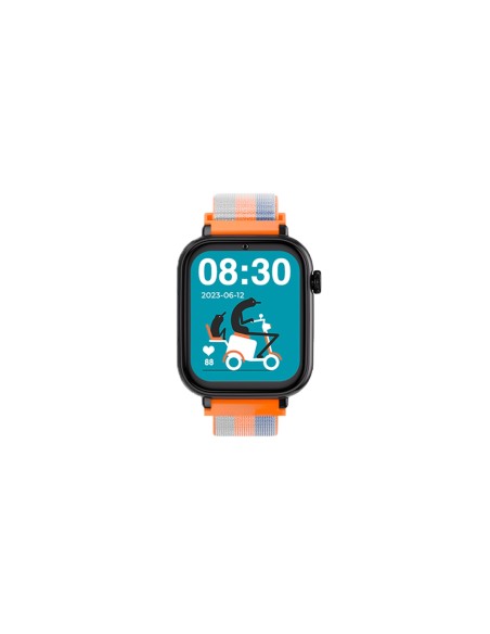 SmartWatch SaveFamily Reloj GPS SaveWatch Plus Negro Correa Tela Acid Orange