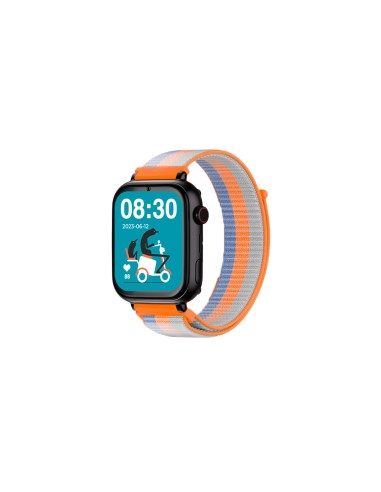 SmartWatch SaveFamily Reloj GPS SaveWatch Plus Negro Correa Tela Acid Orange
