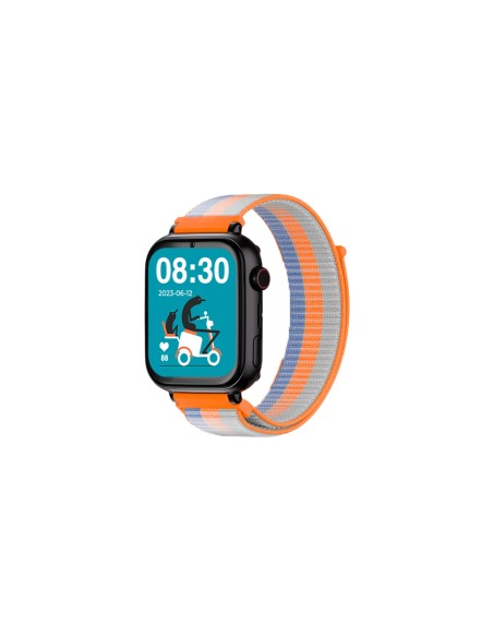 SmartWatch SaveFamily Reloj GPS SaveWatch Plus Negro Correa Tela Acid Orange