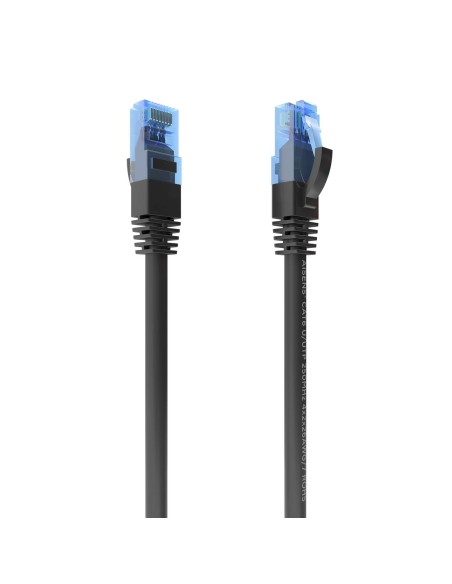 AISENS Cable De Red Latiguillo RJ45 Cat.6 UTP AWG26 CCA, Negro, 25 cm