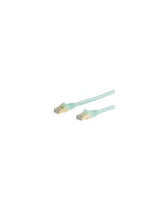 StarTech.com Cable de 10m de Red Ethernet CAT6a Aqua RJ45 STP