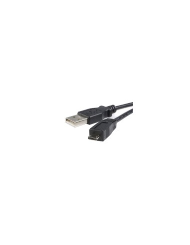 StarTech.com Cable Adaptador de 2m USB A Macho a Micro USB B Macho para Teléfono Móvil Carga y Datos - Negro