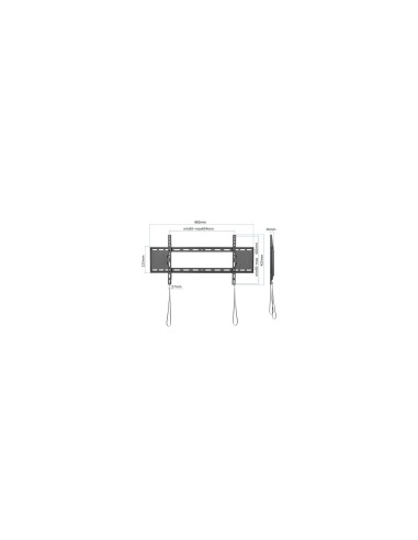 iggual Soporte pared TV Fijo 43"-90" 80 kg SPTV86