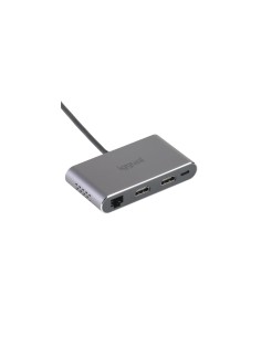 iggual Hub C 8 en 1 2xHDMI 2xUSB 2xSD RJ45 PD100W