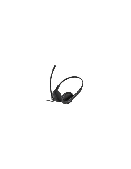 iggual ENC 3030 Auriculares Alámbrico Diadema Oficina/Centro de llamadas Negro