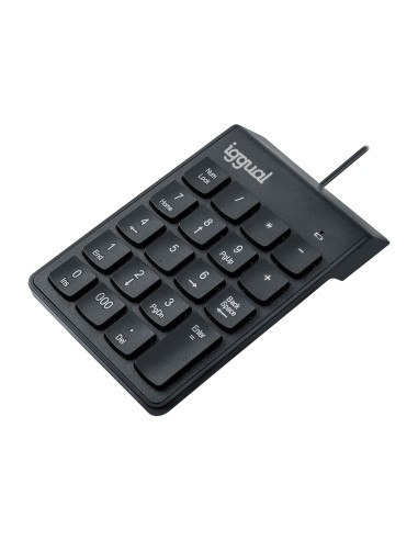 iggual Teclado numérico USB CK-NUM-19T negro