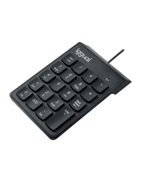 iggual Teclado numérico USB CK-NUM-19T negro