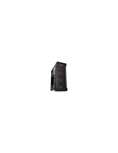 CAJA MEDIA TORRE NOX ATX HUMMET QUANTUM ARGB LATERAL CRISTAL TEMPLADO NEGRO NXHUMMERQUANTUM