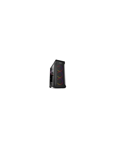 CAJA MEDIA TORRE NOX ATX HUMMET QUANTUM ARGB LATERAL CRISTAL TEMPLADO NEGRO NXHUMMERQUANTUM