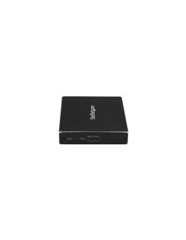 StarTech.com Caja de Dos BahÍ­as M.2 NGFF - USB 3.1 (10Gbps) - RAID - Caja Externa USB-C y USB-A de Aluminio - Negro
