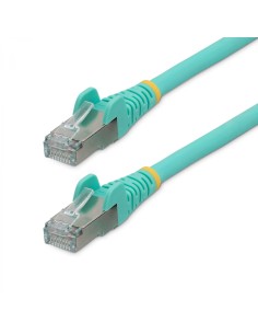 StarTech.com Cable de 5m de Red Ethernet CAT6a - Aguamarina - Low Smoke Zero Halogen (LSZH) - 10GbE - 500MHz - PoE++ de 100W - S