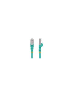 StarTech.com Cable de 5m de Red Ethernet CAT6a - Aguamarina - Low Smoke Zero Halogen (LSZH) - 10GbE - 500MHz - PoE++ de 100W - S 2