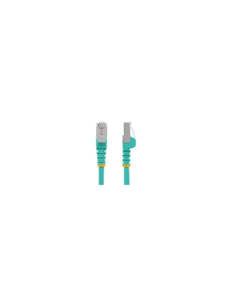 StarTech.com Cable de 3m de Red Ethernet CAT6a - Aguamarina - Low Smoke Zero Halogen (LSZH) - 10GbE - 500MHz - PoE++ de 100W - S