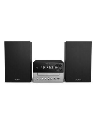Philips TAM3205M2/77 sistema de audio para el hogar Microcadena de música para uso doméstico 20 W Negro, Plata