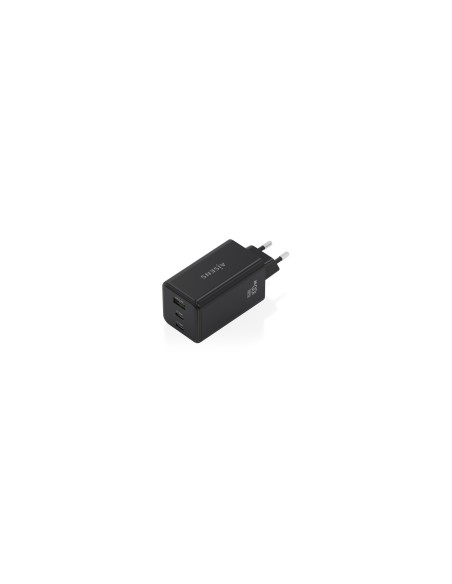 AISENS Cargador GaN 100W, 2x USB-C PD3.0 QC4.0 QC5.0, 1x USB-A QC3.0, Negro