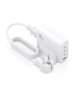 AISENS Cargador Sobremesa GaN 140W, 3x USB-C PD3.1 QC4.0 QC5.0, 1x USB-A QC3.0, Blanco