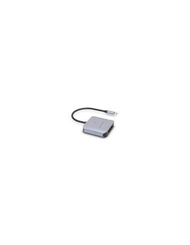 Conceptronic BIAN08G lector de tarjeta USB 3.2 Gen 2 Type-C Gris