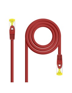 Nanocable Cable de red latiguillo RJ45 LSZH Cat.6A SFTP AWG26, Rojo, 3.0 m