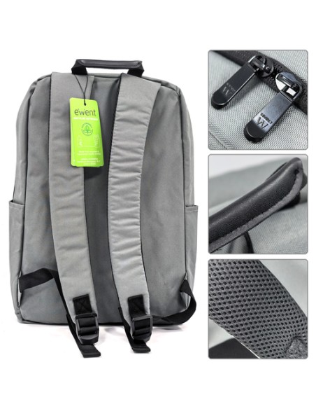Ewent EW2538 maletines para portátil 40,9 cm (16.1") Mochila Gris