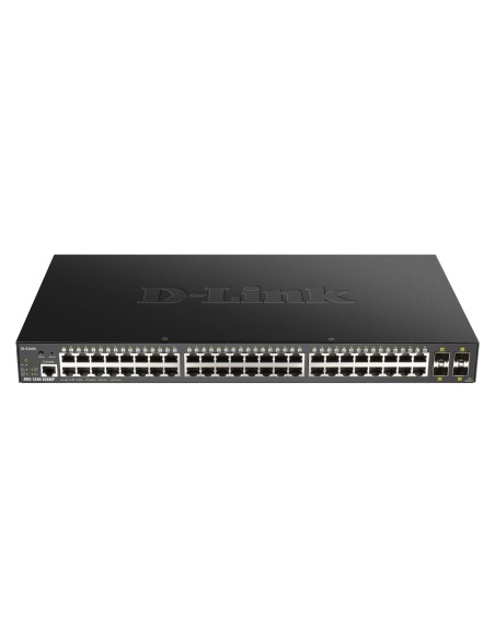 D-Link DGS-1250-52XMP Gestionado L3 Energía sobre Ethernet (PoE) Negro