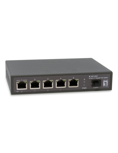 LevelOne GEP-0625 switch No administrado 2.5G Ethernet (100/1000/2500) Energía sobre Ethernet (PoE) Negro