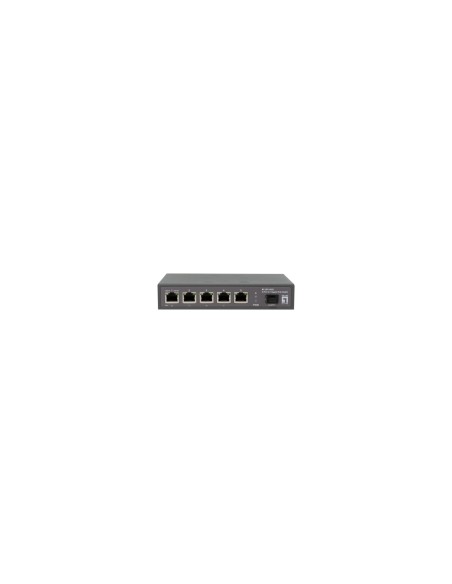 LevelOne GEP-0625 switch No administrado 2.5G Ethernet (100/1000/2500) Energía sobre Ethernet (PoE) Negro