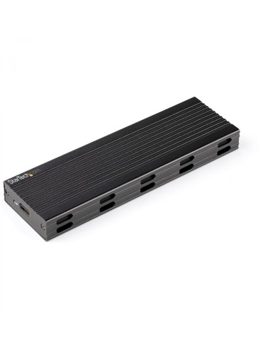 StarTech.com Caja Externa USB-C de 10Gbps a NVMe M.2 or SSD SATA M.2 - Carcasa de Aluminio Portátil para SSD NGFF M.2 PCIe/SATA 