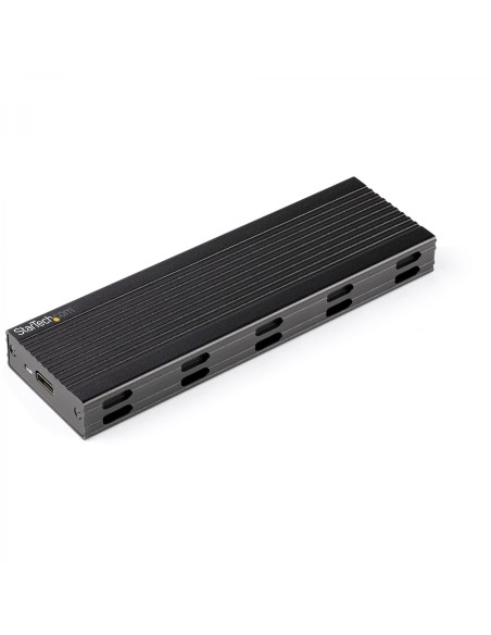 StarTech.com Caja Externa USB-C de 10Gbps a NVMe M.2 or SSD SATA M.2 - Carcasa de Aluminio Portátil para SSD NGFF M.2 PCIe/SATA 
