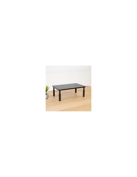 TooQ Soporte Elevador Multiusos para Monitor/Portátil, Negro