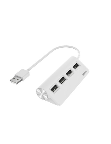 USB Hub, 4 Puertos, 480 Mbps Blanco