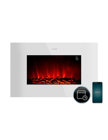 Chimenea eléctrica ReadyWarm 3590 Flames Connected White