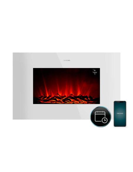 Chimenea eléctrica ReadyWarm 3590 Flames Connected White