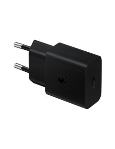 SAMSUNG POWER WALL CHARGER 15W USB-C BLACK + CABLE USB-C TO USB-C 1M BLACK EP-T1510XBEGEU