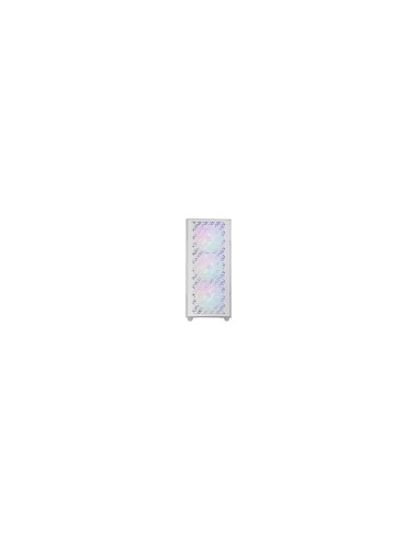 Mars Gaming MC-GEO, Caja Gaming ATX, 4x Ventiladores FRGB Rainbow 12cm, Panel Frontal Mesh Geométrico, Ventana Lateral Cristal T