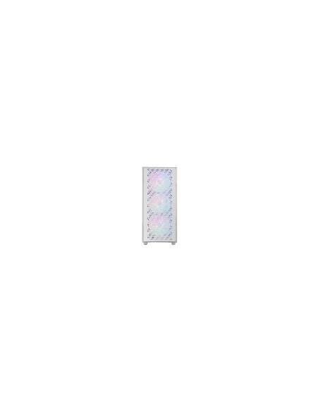 Mars Gaming MC-GEO, Caja Gaming ATX, 4x Ventiladores FRGB Rainbow 12cm, Panel Frontal Mesh Geométrico, Ventana Lateral Cristal T