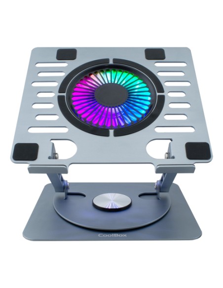 CoolBox COO-NPC17-AV1 almohadilla fría 43,2 cm (17") 1000 RPM Plata