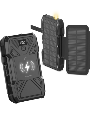 HEAD BATERÍA AUXILIAR SOLAR 10000MAH PD 22.5W CARGA INALAMBRICA