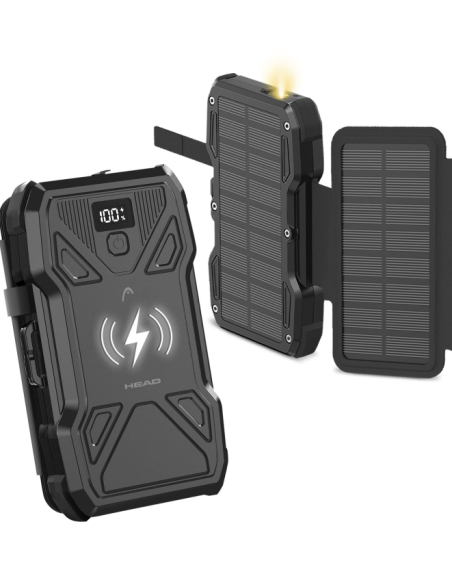 HEAD BATERÍA AUXILIAR SOLAR 10000MAH PD 22.5W CARGA INALAMBRICA