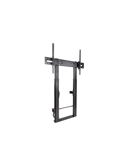 TooQ Lottus Soporte de Suelo/Pared Fijo con Regulación de Altura para Pantallas 55"-100", Negro
