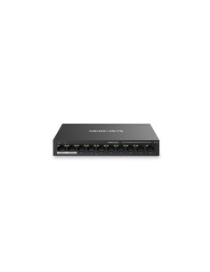 Mercusys MS110P switch Gestionado Fast Ethernet (10/100) EnergÍ­a sobre Ethernet (PoE) Negro