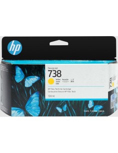 HP Cartucho de tinta amarilla DesignJet 738 de 130 ml