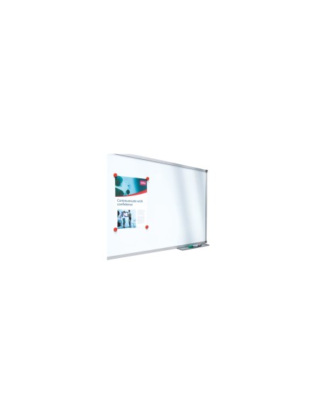 Nobo Pizarra blanca Basic magnética de acero 900x600 mm con marco básico
