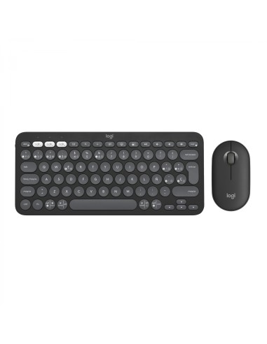 Logitech Pebble 2 Combo teclado Ratón incluido RF Wireless + Bluetooth QWERTY Español Grafito