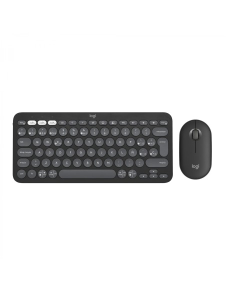 Logitech Pebble 2 Combo teclado Ratón incluido RF Wireless + Bluetooth QWERTY Español Grafito
