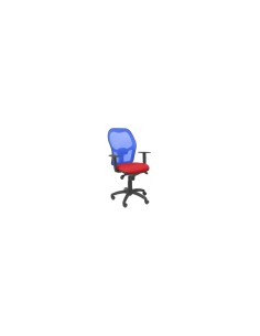 SILLA JORQUERA MALLA AZUL ASIENTO BALI ROJO 15SABALI350
