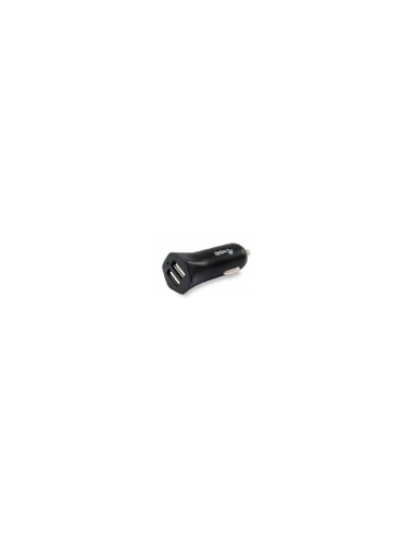 CARGADOR COCHE EQUIP LIFE 5V 2 USB 12/24V 12W NEGRO 245510