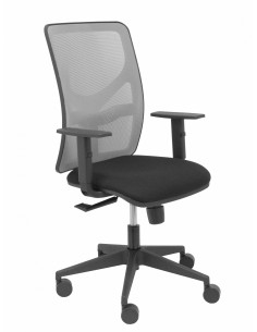 Piqueras y Crespo Silla Motilla malla gris asiento bali negro brazo regulable